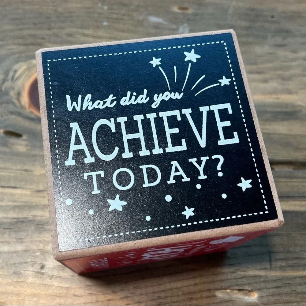 Inspirational Dice Block Graduation Gift‎ Home Office Desk Decor 3.75